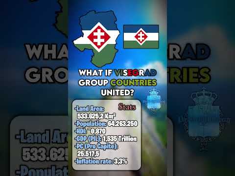 What If Visegrad Countries United? | #map#eu#visegrad#geography#world#countries#shorts#country#fyp