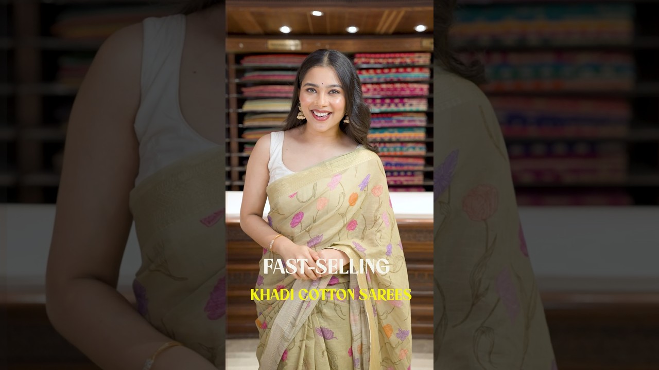 Aadi Alert: Latest Khadi Cotton Sarees on Sale! 