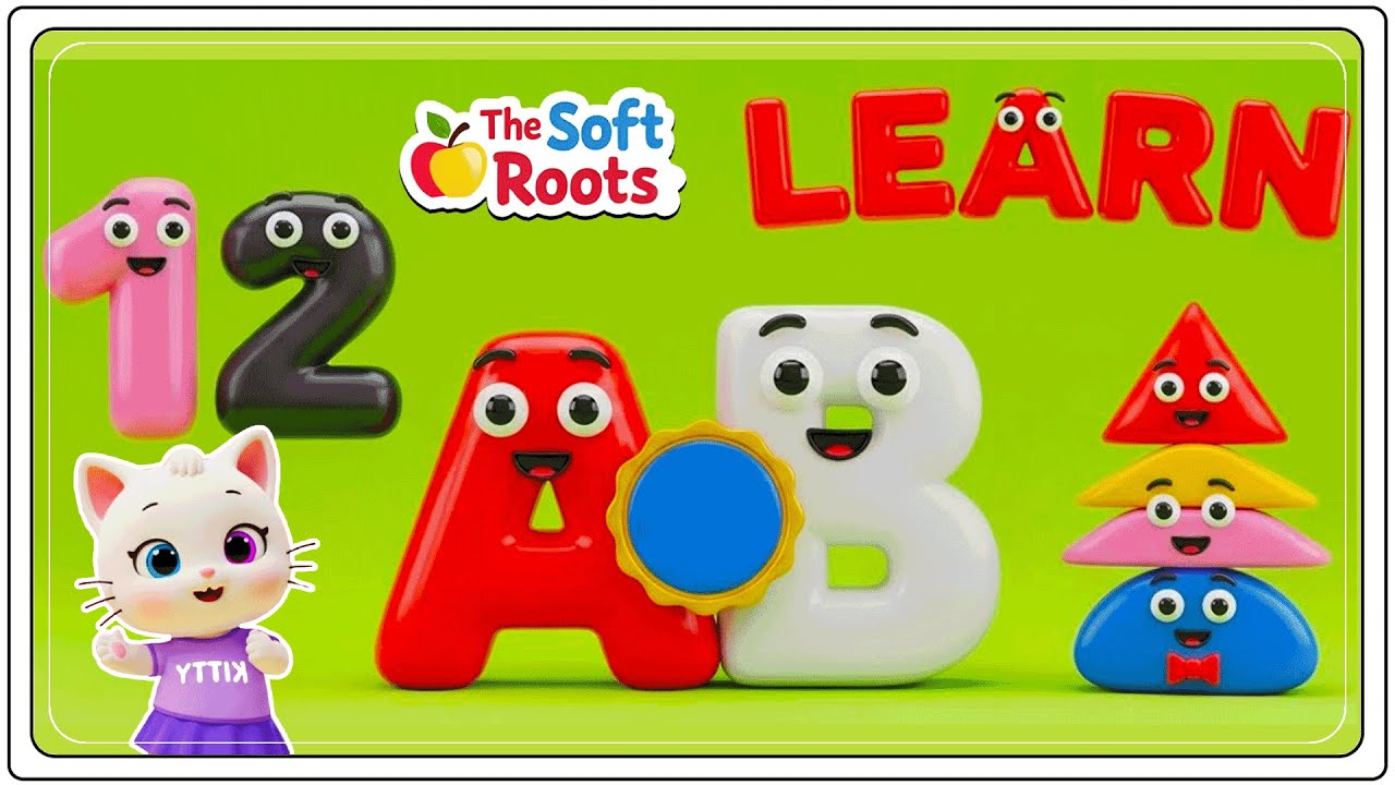 Preschool Learning activities for 3 year olds at home | Learn ABC Phonics Shapes Numbers Colors 🌈 thumbnail