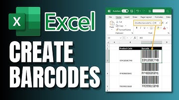 How To Create Barcode In Microsoft Excel - Step By Step Tutorial