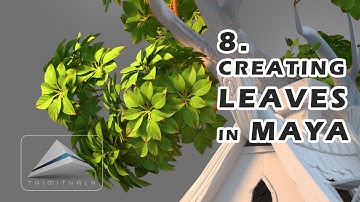 8. Creating the Leaves in Maya, ZBrush | Tutorial 8 | Making 3D Scene Step by Step