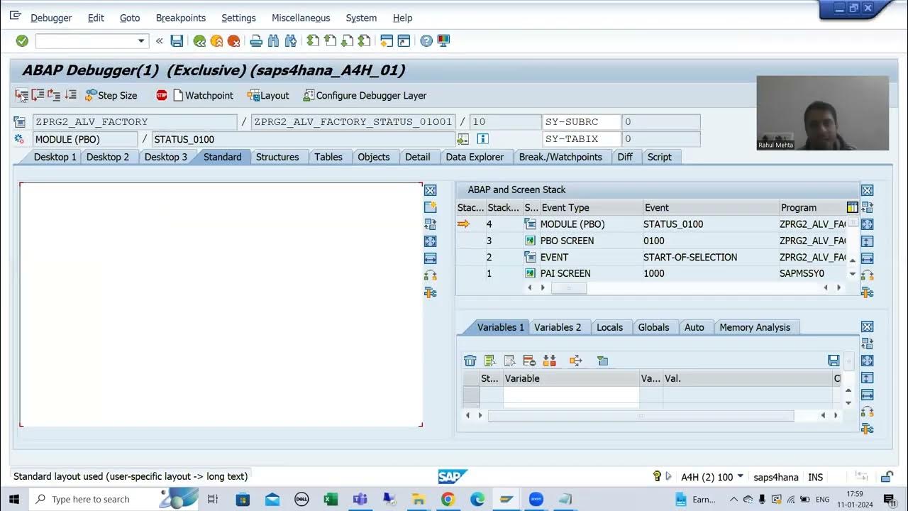 76 ABAP OOPS ALV by CL_SALV_TABLE(Factory Method) Creation Part6