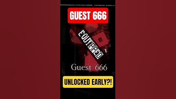 I UNLOCKED Guest 666 EARLY in Forsaken... 👀 #forsaken #roblox #shorts