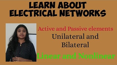 Network Basics and Types of Elements present in A Network| Network Theory