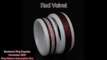 How to Make the Red Velvet Ring – Ceramic Inlay with Veneer + Fire & Snow Opal (Tutorial)