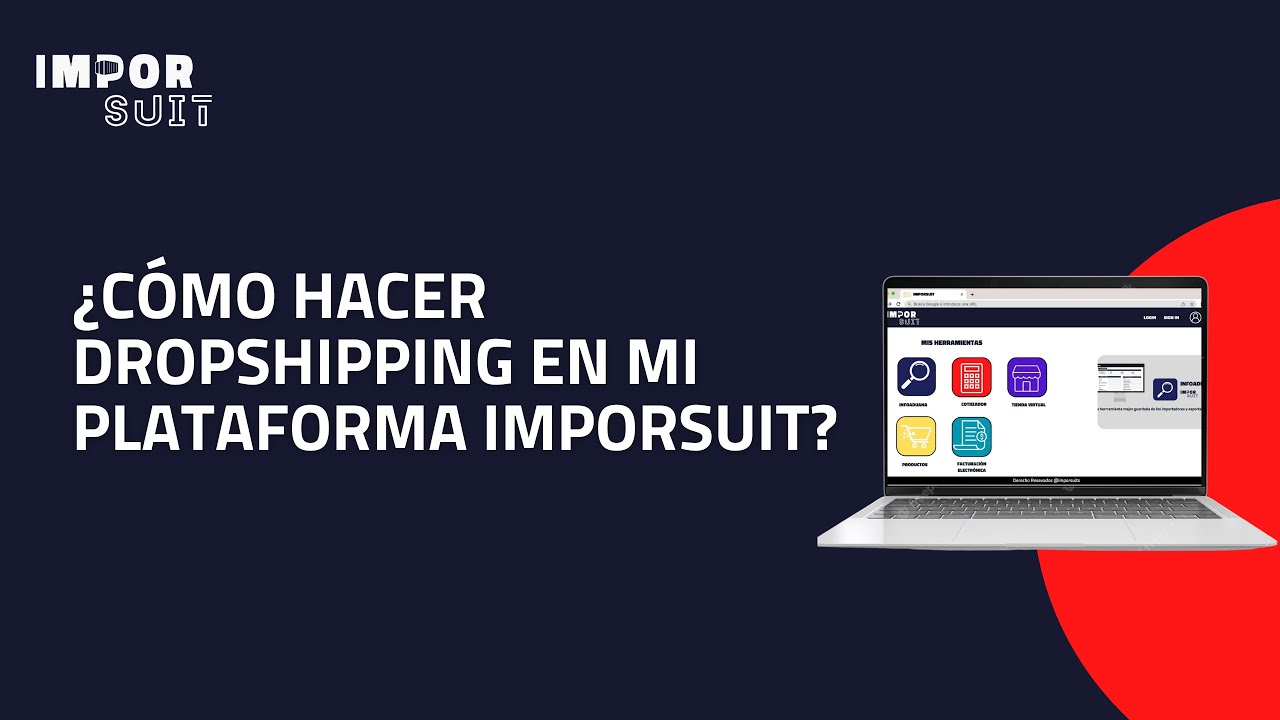 ¿CÓMO HACER DROPSHIPPING EN MI PLATAFORMA IMPORSUIT? - YouTube
