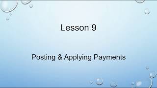 01  Posting and Applying Insurance Payments screenshot 4