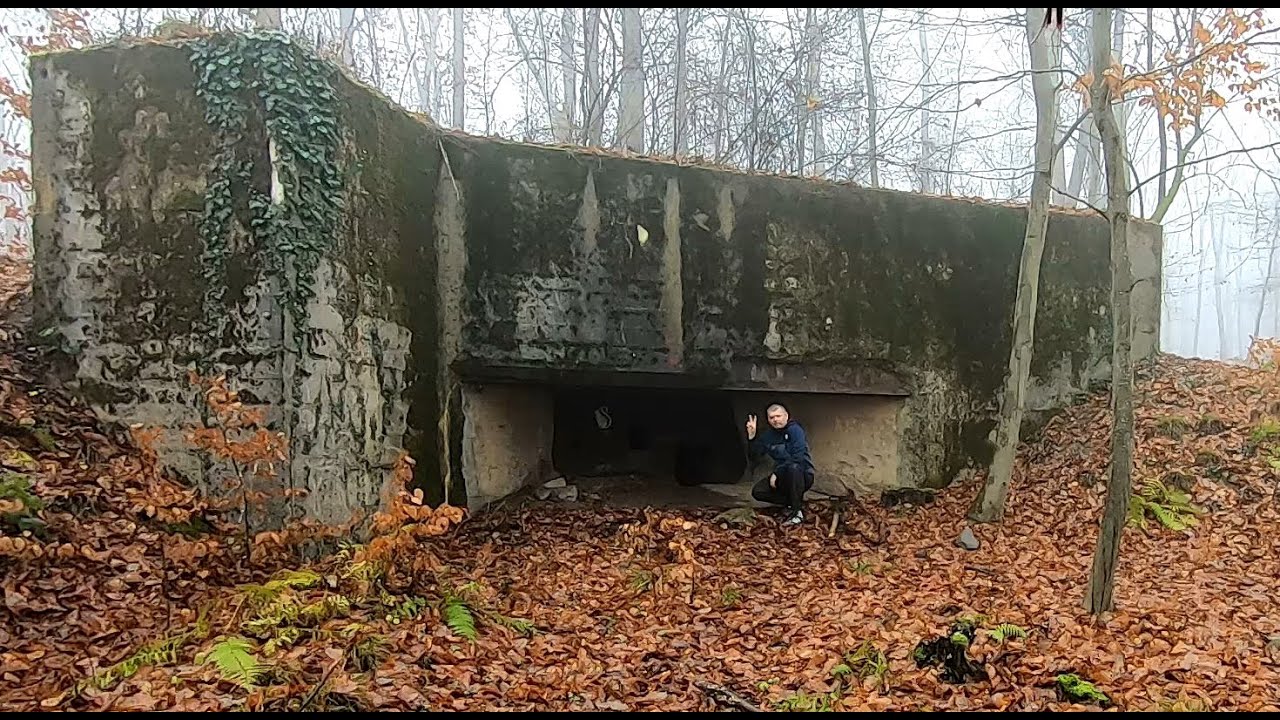 Забрался внутрь заброшенного старого немецкого бункера. WW2  