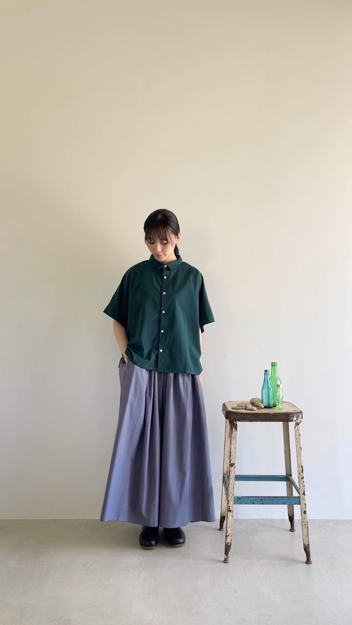 HUIS #遠州織物 #浜松#シャトル織機#ブラウス#スカート#パンツ