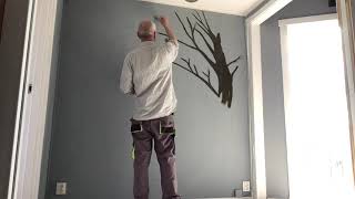 Tree mural-Step by step ( pretty much anybody can do it )