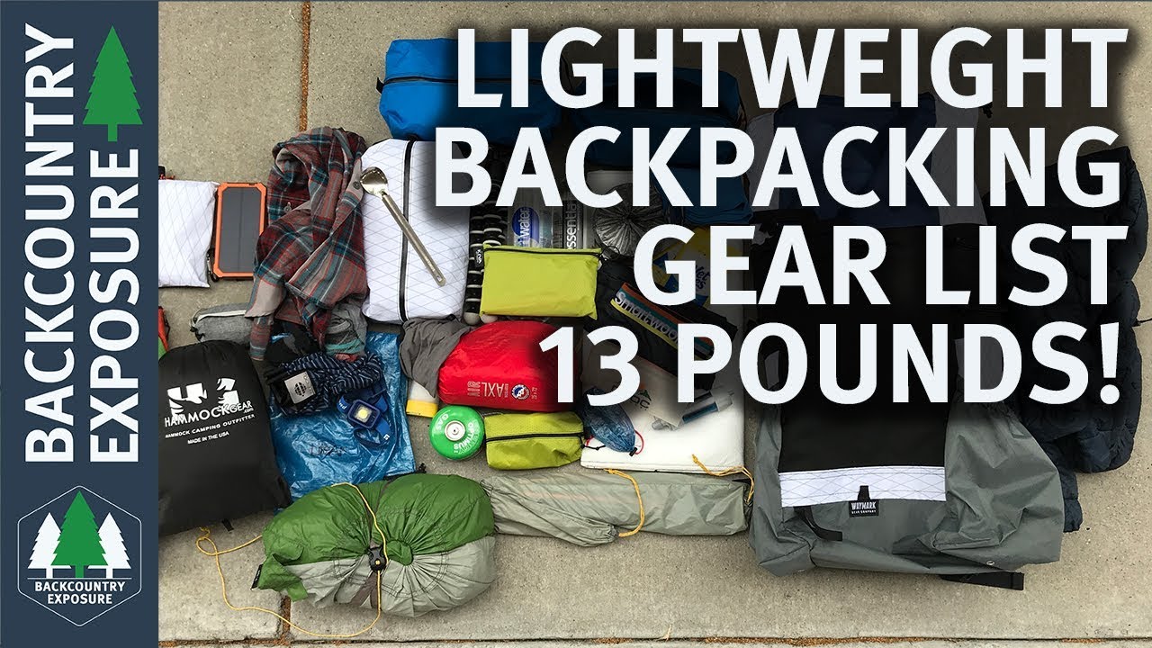 complete backpacking kit