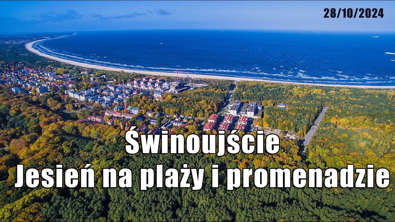 Świnoujście - Jesień na plaży i promenadzie #Świnoujście #jesień #październik #plaża #promenad