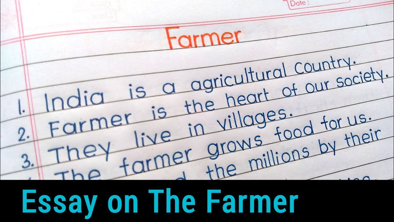 the farmer essay for class 8