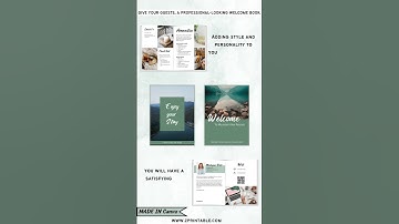 Airbnb Welcome Book, Guest book, Guidebook. For Mountain Property. Editable Canva Template.