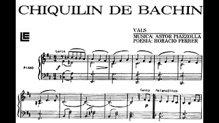 🎹Astor PIAZZOLLA✨CHIQUILIN DE BACHIN - Piano Solo +🎼SHEET MUSIC