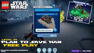 Lego Star Wars The Skywalker Saga: Lvl 26 Plan to Save Han FREE PLAY - HTG