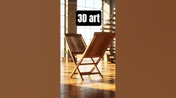 3D Folding Chair🪑#3DAnimation #futuretech