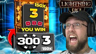 I HIT AN INSANE 150X MULTIPLIER ON LIGHTNING DICE…