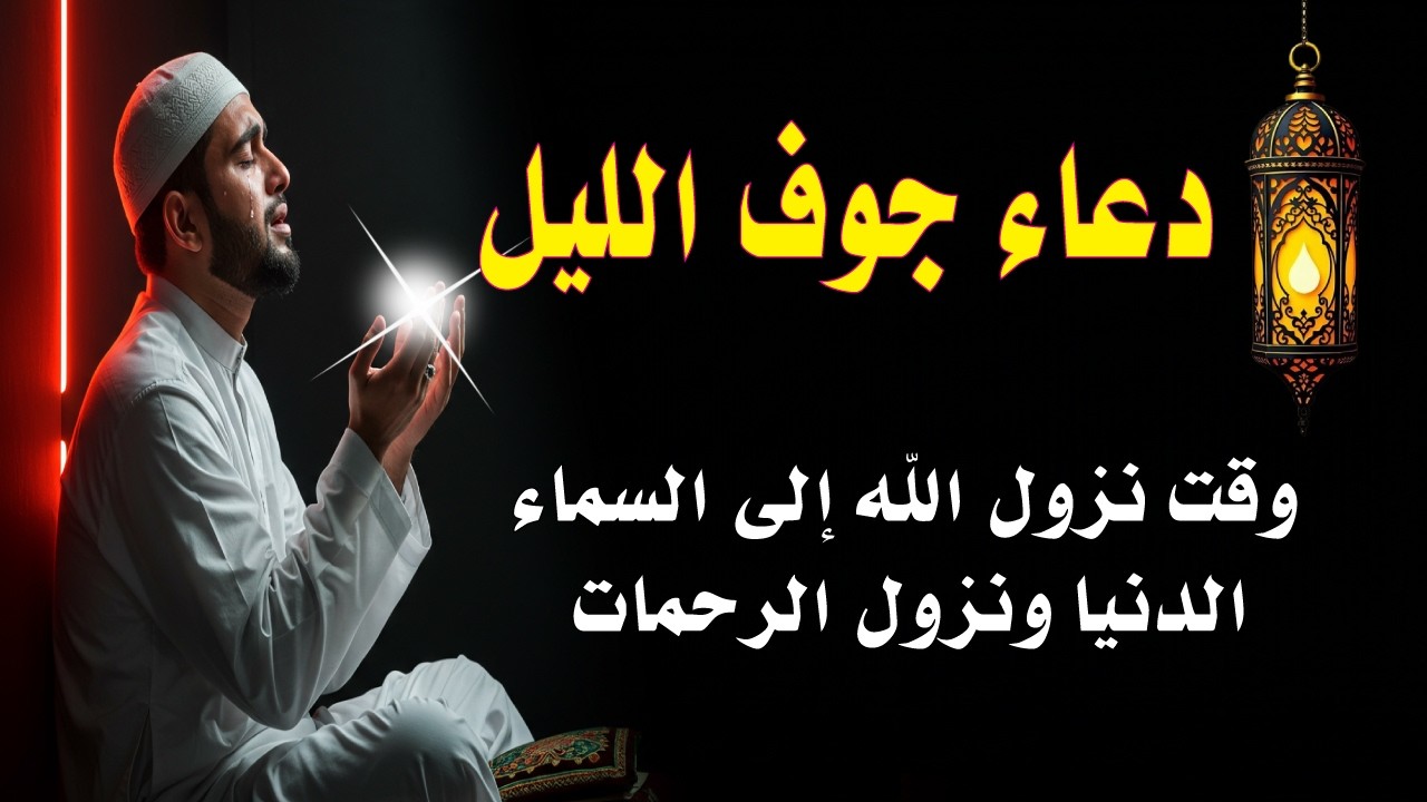اعظم دعاء ليلة الجمعة ف جوف الليل قبل الفجر  لن تتوقف عن ترديده ابدا يجلو حزنك ويزيل همك ويشرح صد