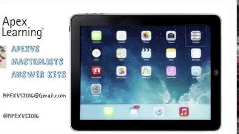 Apex Answers! (Read Description)