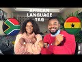 South Africa and Ghana language tag| Zulu and Twi language