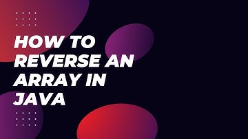 How to reverse an Array in java | reverse Array tutorial in java #coding #codinglife #tutorial