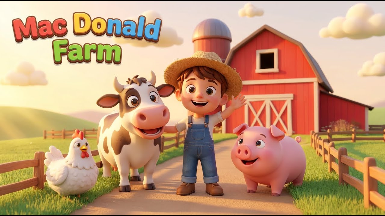 Old MacDonald Had a Farm 🐮🐷 | Bunny Titi Farm Song | Nursery Rhymes for Kids