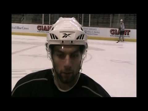 Greg Amadio at practice October 7 at Giant Center