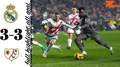 Real Madrid 3-3 Rayo Vallecano |La liga 24/25 Match Highlight All Goal