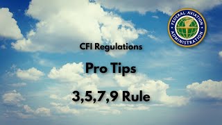 CFI Regulations Pro Tip