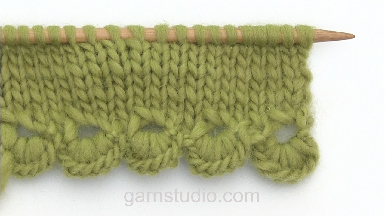 How to knit a fan edge