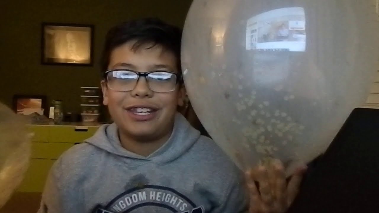 Blowing A Balloon Until It Pops - YouTube
