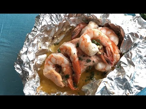 Garlic Butter Shrimp and Salmon Foil Packets | 5 SP