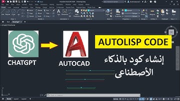 طريقة استخدام الذكاء الأصطناعى لعمل كود لحساب أطوال الخطوط فى الاتوكاد CAHTGPT AUTOLISP FOR AUTOCAD
