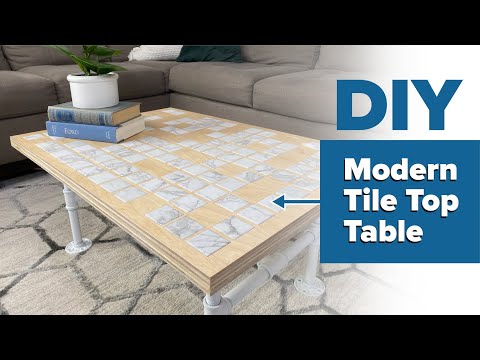 Tiled Top Table