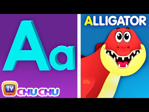 Phonics Song 3 with TWO Words - A for Alligator - ABC Alphabet Songs with Sounds for Children