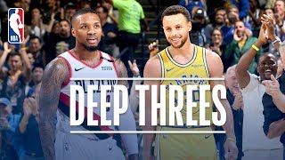 Best Deep Threes From Stephen Curry \& Damian Lillard! | 2018-19 NBA Regular Season \& Playoffs