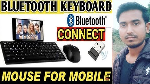 How to connect wireless keyboard mouse to phone | bluetooth keyboard for Android phone