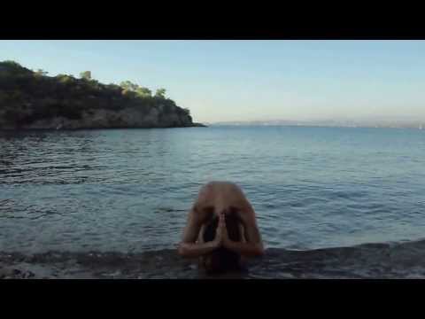 Christina Paziou-Autumn Naked Yoga by the sea
