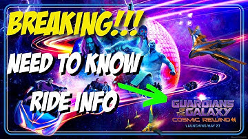 Guardians of the Galaxy Cosmic Rewind to Open Using VIRTUAL QUEUE ONLY at EPCOT