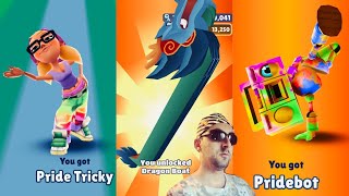 Subway Surfers Dragon Boat, Pride Tricky, and Epic Pridebot Unlocked