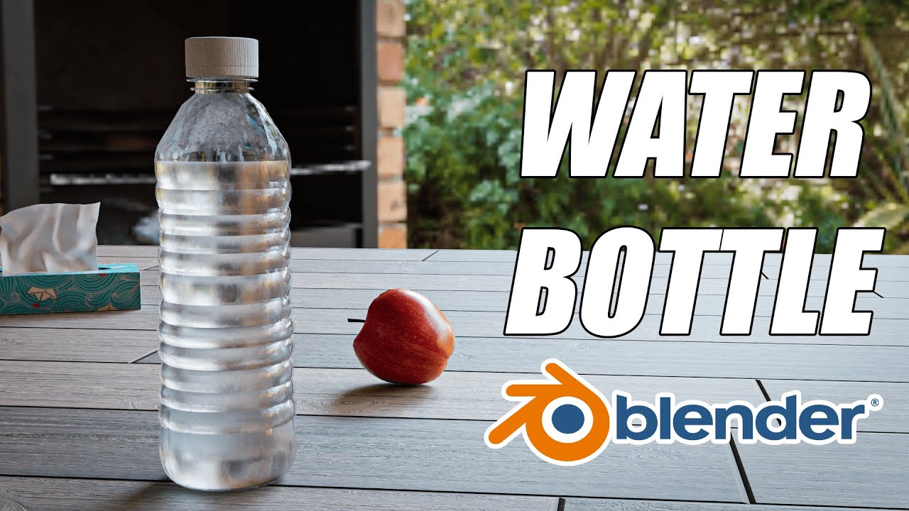 Blender Beginner Tutorial : Realistic Water Bottle 