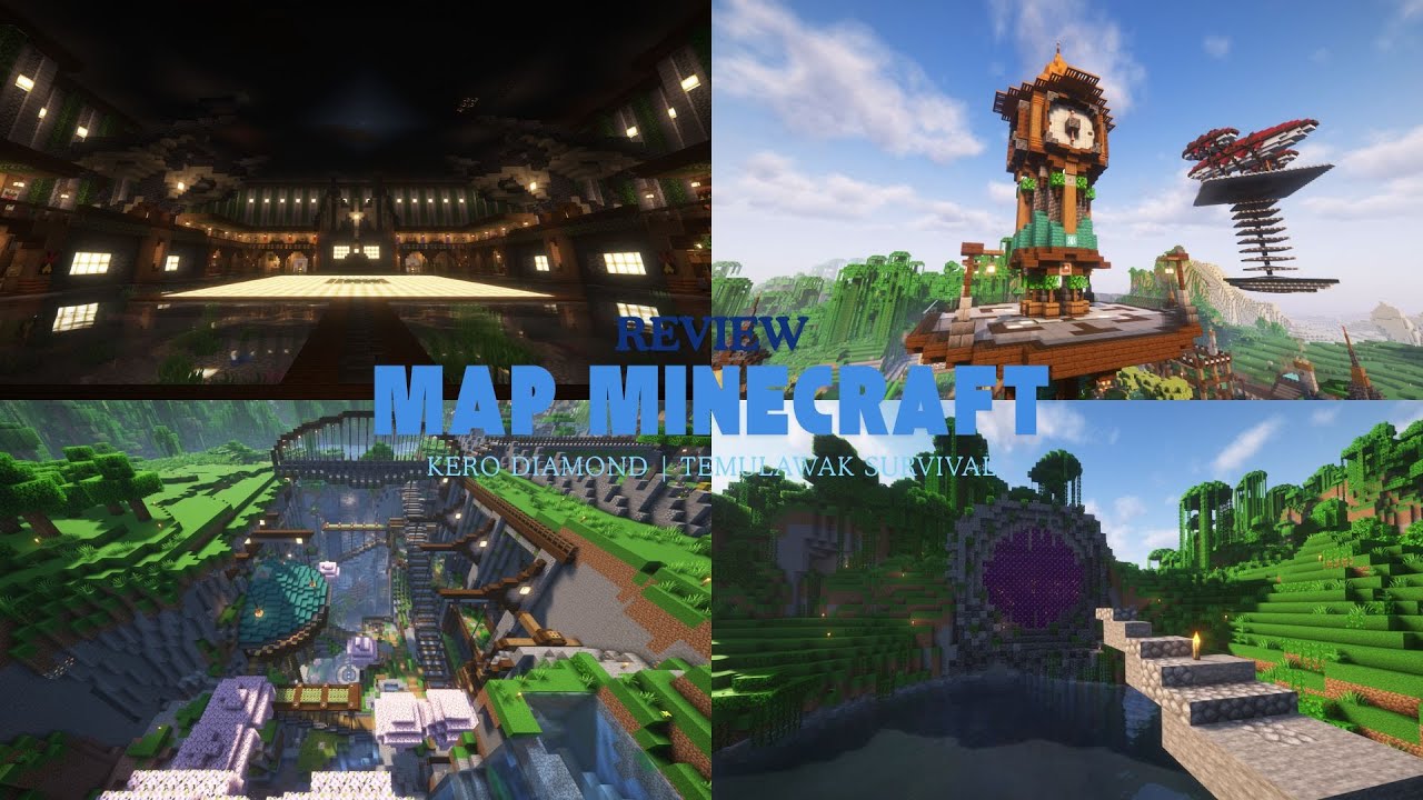 REVIEW MAP MINECRAFT @kerodiamond | TEMULAWAK SURVIVAL EPISODE 50 - YouTube