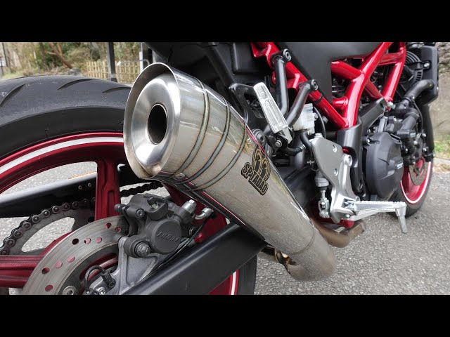 SV650 SP忠男サイレンサーを試着していつものコースへ - YouTube