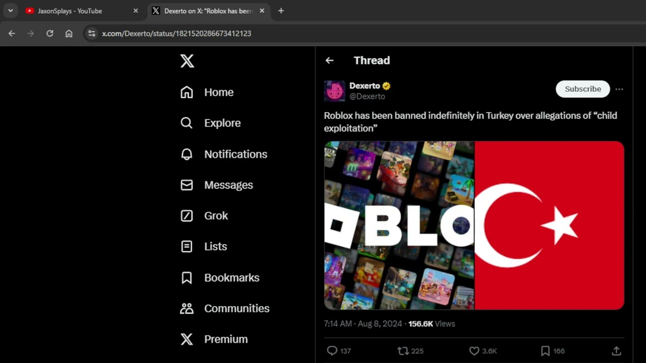 NEW TURKEY NEWS FOR ROBLOX WHY TURKEY WAS BANNED YouTube 