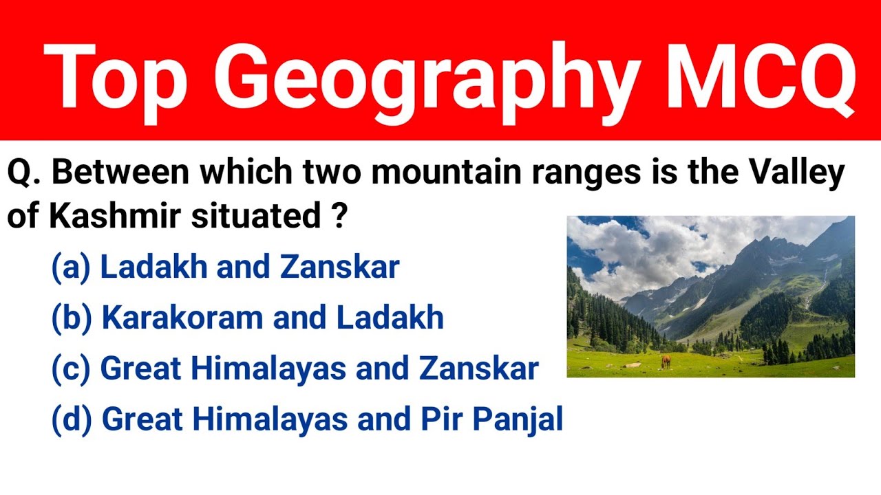Top Geography MCQ Test | Geography Important Questions For All Competitive Exams | Important GK MCQ 