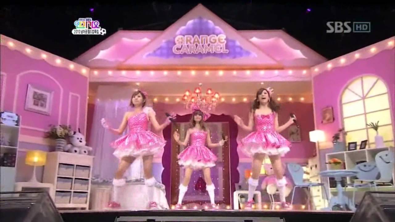 Orange caramel - Magic girl (오렌지 캬라멜 - 마법 소녀) @ SBS Inkigayo 인기가요 100620