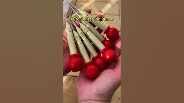 Two center punches to make a solid mark  in metal, steel and more to prevent wandering and slipping.