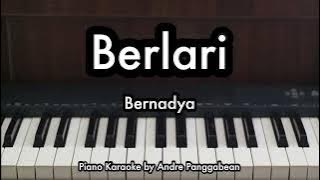 Berlari - Bernadya | Piano Karaoke by Andre Panggabean