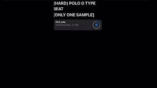 (HARD) POLO G TYPE BEAT [ONLY ONE SAMPLE] #polog #typebeat #hard